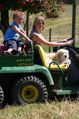 Grandson Kynan and daughter Brooke