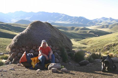 A short break on the road in Peru