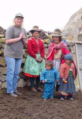 Dianne visiting the Accoyo Farm